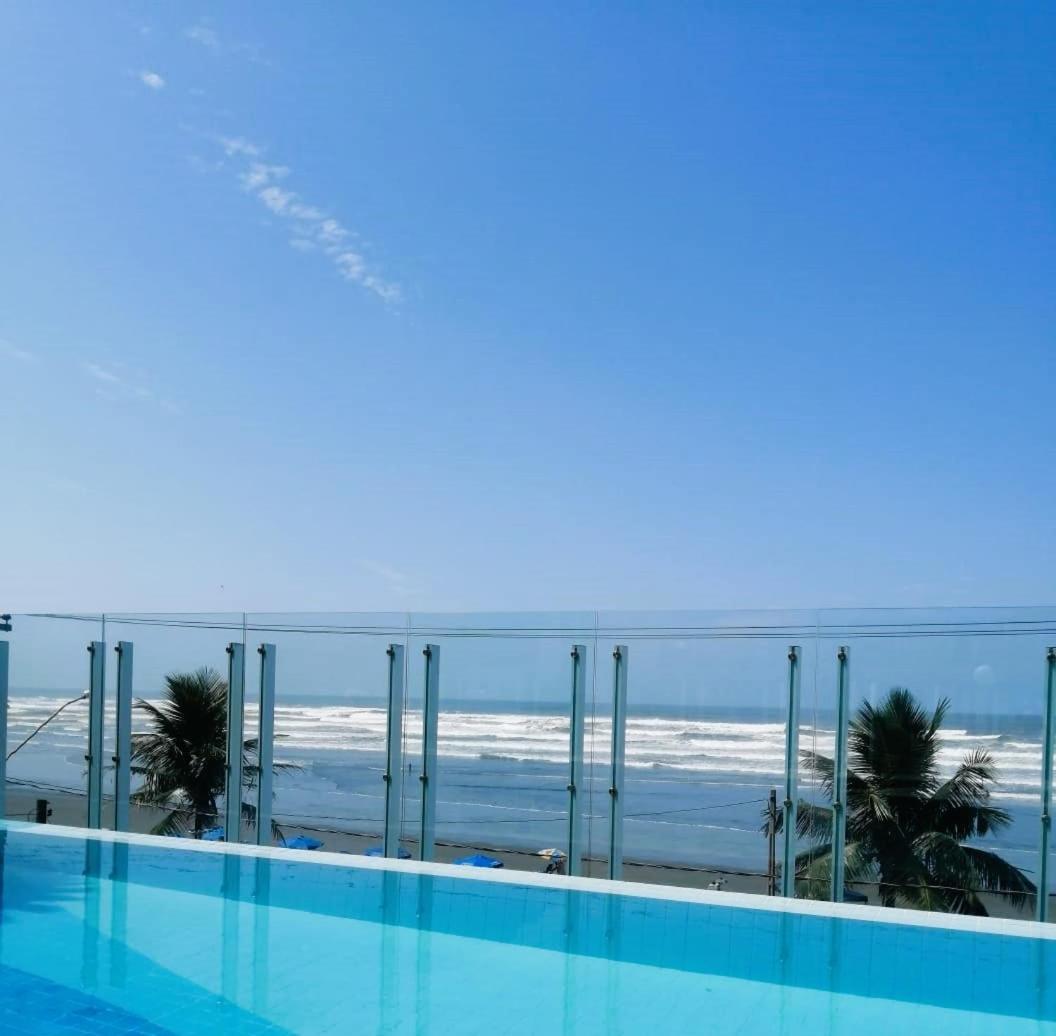 Apartamento, Ampla Sacada Com Vista Para O Mar! Itanhaém Esterno foto
